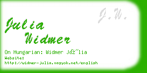 julia widmer business card